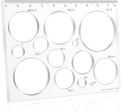 Soimuk Router Templates for Woodworking,Router Jig Circle Inlay Templates Decorative,13-in-1 Router Templates(10 * 7.8 inches)