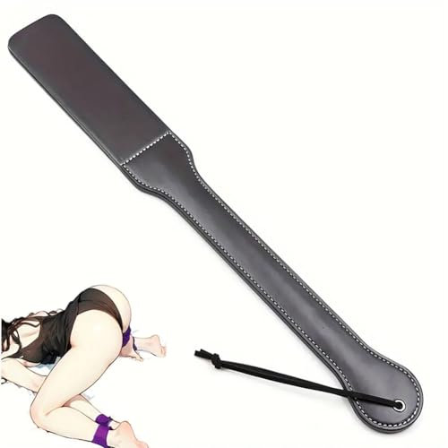 1 Raqueta de Cuero de látigo de Cuero de PU extendida de Dos Capas, látigo de equitación Ecuestre, látigo de Juguete para Adultos