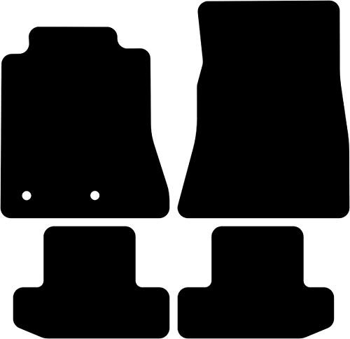 Kovvar Duogrip Gummimatten passend für Ford Mustang 2015-2023 Passend zur Ausführung: Cabrio/Fastback | Beifahrer ohne Befestigung