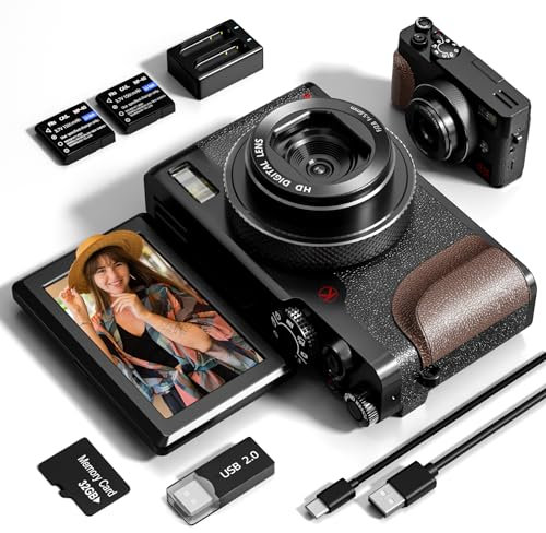 G-Anica 56MP Appareil Photo Numérique 4K pour Photographie, Vidéo et Vlogging YouTube - Compact