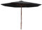 qohoio Parasol d'extérieur avec mât en bois 350 cm Noir Parasol De Jardin Exterieur,Protection Uv,Parasol,