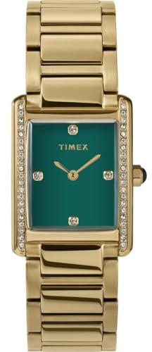 Timex Damen Analog Quarz Hailey mit steinbesetzter Lünette