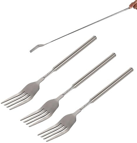 3Pcs Extendable Fork, Toasting Fork, Extendable Marshmallow Toasting Forks for Dinner, Barbecue & Toasting
