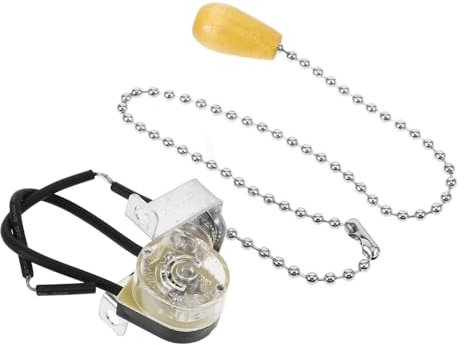 Housoutil Beleuchtungszubehör Zugkettenschalter Für Lampe Schalterteil Für Lampe Lichtzugschalter Badezimmerschalter-zugschnur Lampenersatzschalterteil Lichtschalter Ziehen Eisen Silver