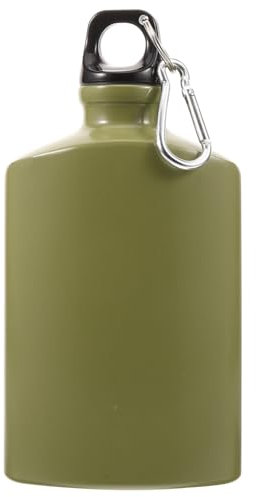 Mipcase Bottiglia d'Acqua Piatta: Borraccia da Mensa Portatile Tazza da Viaggio Borraccia da Esterno per Viaggi Campeggio Escursionismo