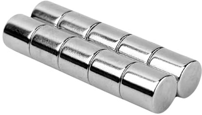 Strong Magnets Neodym Magnet - Rund 8 x 8 mm - 200 Stück - Extra stark, hält bis 2,3kg - Für Magnettafel, Kühlschrank, Whiteboard, Pinnwand, Büro