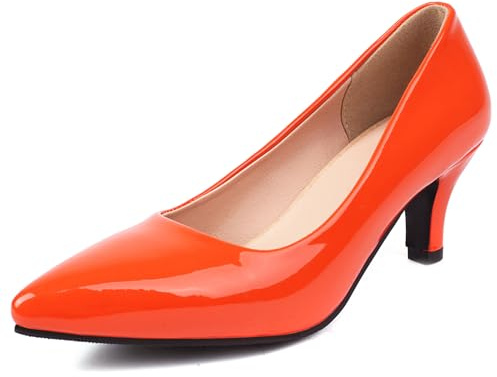 Women Kitten Heel Court Shoes 681, Size 0.5-10.5