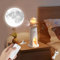 HuaMuDM Leuchtturm Deko mit Licht,Leuchtturm Lampe,Leuchtturm Led,Leuchtturm mit Mond Projektion,Projektion Leuchtturm Lampe,Bluetooth Lighthouse Moon Lamp LED Leuchtturm,Leuchtfeuer mit Fernbedienung