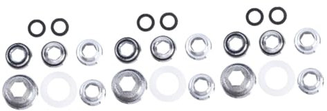 DIYEAH 3 ensembles Connecteur De Conversion De Robinet Filtre Purificateur De Cuisine Filtration Adaptateur De Fonction De Robinet Rotatif Tuyau D'Arrosage 5 pièces * 3