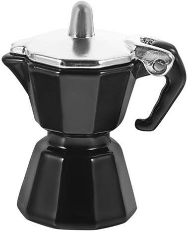 UPKOCH Mini Coffee Pot Dollhouse Accessory Stylish Kitchen Kettle for Pretend Play Miniature Coffee Pot Decoration present for Friends and Collectors