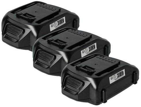 vhbw 3X Akku kompatibel mit Worx WX368, WX372, WX372.1, WX368.1, WX371, WX373, WX371.2, WX372.9 Werkzeug (2000 mAh, Li-Ion, 18 V)