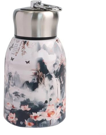 Thermo-Wasserflasche für heiße und kalte Getränke, perfekt für aktiven Lebensstil, Reisen und Outdoor (C)