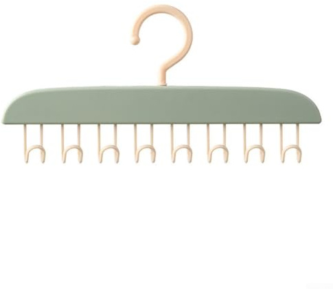 Kleiderbügel, BH-Kleiderbügel, Tank-Top-Kleiderbügel mit 8 Haken, platzsparende Kleiderbügel, Schrank-Organizer und Aufbewahrung (hellgrün)