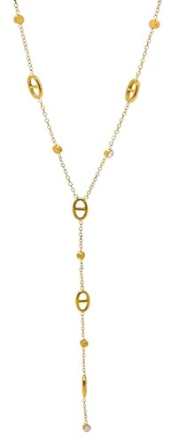 SWZEC Collier LONG MAILLE MARINE