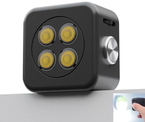 Funmount Flash externe pour smartphone 18 W avec lumière continue 3 W · Lampe photo magnétique pour téléphone portable · Flash LED haute puissance synchronisé pour photo, vidéo et flux en direct (noir