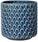 Bloomingville Blumentopf Dot Retro Übertopf Vintage Pflanztopf für Zimmerplanzen S (12,5 cm ø) Öffnung: 11 cm ø, petrol blau, Keramik