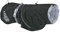 Hurtta Monsoon Hunderegenmantel, Wasserdicht Regenjacke für Hunde mit Reflektoren, Schwarz 25cm