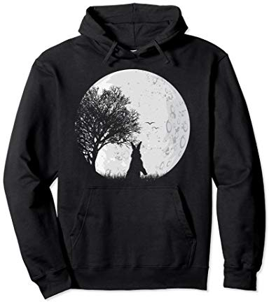 Osterhase Geschenkidee Kaninchen Mond Hase Pullover Hoodie
