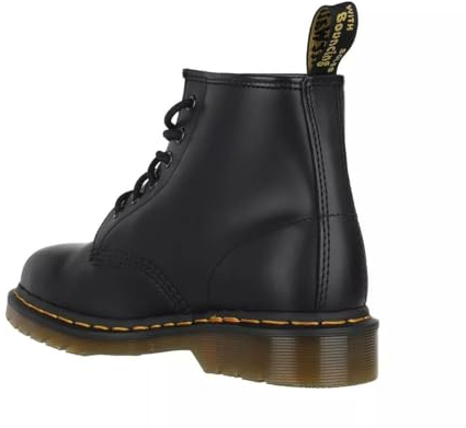 Dr. Martens 101 Smooth Stivaletti con Lacci, Unisex - Adulto, Nero (Black Vintage), 43 EU
