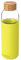 Quokka - Bottiglia in Vetro Rotondo con Custodia in Silicone Neon Green 660 ml, Colore Nero, Unico