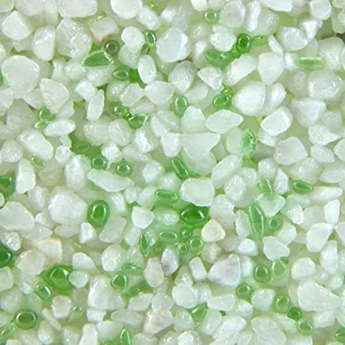 Terralith Buntsteinputz 15kg in weiß-grün, Sockelputz für Innen und Außen mit Reinacrylat Bindemittel aus Naturstein, 1-2mm Körnung (BSP69)