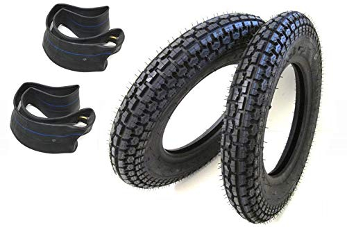Reifen Satz Vorne + Hinten K303A 3.00-10 42J TT inkl. Schlauch passend für Vespa Primavera PK N S L PX SS XL 50 125, Kymco Agility, Keeway Roller Scooter Mofa Moped (3x10, 3.00x10, 80/90-10)