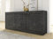 Web Convenienza Madia con 2 Ante e 3 Cassetti Made in Italy – Credenza Contenitore Collezione Basic per Soggiorno Cucina Ingresso Sala da Pranzo Mobile Design moderno originale Marmo Nero