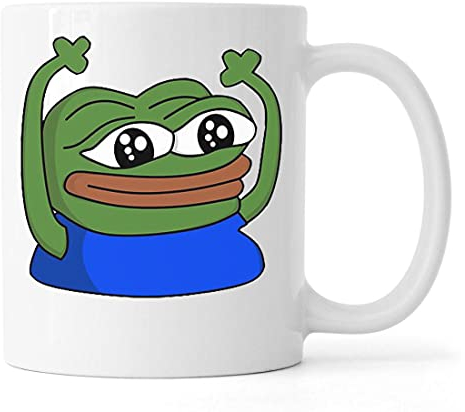 Hype Pepe The Frog Feels Good Man Keramik Tee Kaffeebecher Weiß
