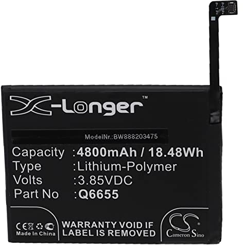 vhbw Akku kompatibel mit HTC Desire 20 Pro Handy Smartphone Telefon (4800mAh, 3,85V, Li-Polymer)