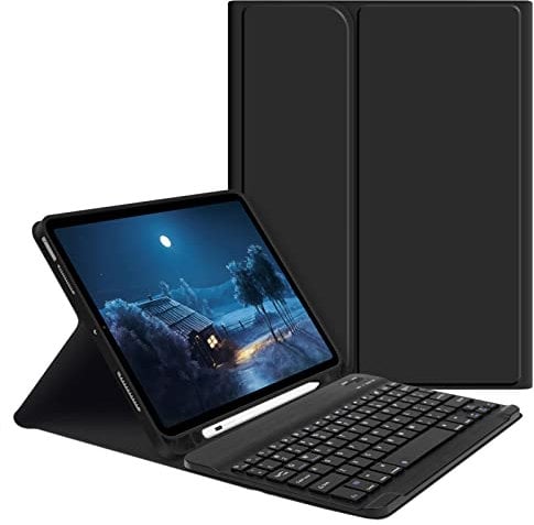 GOKOCO Keyboard Case for 2025 iPad Air M3 11”&Air M2 11”&Air 4th/5th Gen,Tablet Cover for Air 10.9 inch with Magnetically Detachable Wireless Bluetooth Keyboard Give Full Protection with iPad-Black