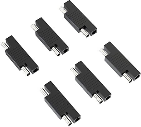 ELFCULB SAE-Polaritäts-Umkehradapter, Schnelltrennstecker für Solarmodul, Verlängerungskabel, Batterie-Ladegerät, Maintainer, 6 Stück