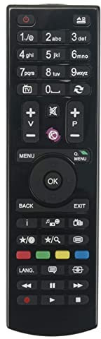 VINABTY RC4870 Telecomando Sostituito Adatto Per Telefunken TV RC4849 RC4875 CEL-43FHDB-16/1 DLED32167HD DLED40125F DLED48272FHD LCD329083DFHD LED19S913 LED20265HDDVDB LED20265HDDVDW LED24272HDDVD