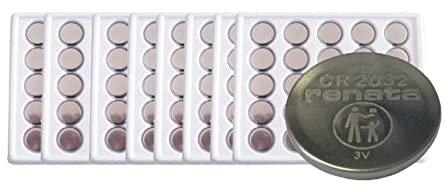 Renata CR2032 Lithium-Knopf, 3 V, 260 mAh, Behälter, 200 Stück