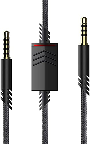 LecLooc Ersatz-A40-Kabel, kompatibel mit Astro A40 Headset, A40 Inline-Mute-Audiokabel für Astro A10/A40/A40TR Gaming-Headset, passend für PS5, PS4, Xbox Controller 1,8 m