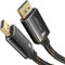 8K DisplayPort & DP cable, A.I.S. shielding and metal plugs – 3m (for DP 1.4 gaming PCs/laptops/graphics cards/monitors with 8K@60Hz, 4K@120Hz and ultra-fast 144Hz/165Hz/240Hz, black) CableDirect