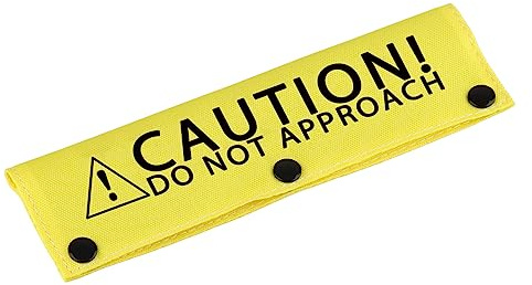 Lustige Hundeleine mit Aufschrift Caution Do Not Approach, Hundeleine, Wickelhülle, Geburtstagsgeschenk