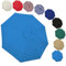 Plerile Toile De Rechange pour Parasol À 6 Baleines/8 Baleines, Housse De Rechange pour Parasol De 2m/2,7m/3.0m, Couverture De Remplacement pour Parapluie Extérieur(Couleur:lac Bleu,Taille:2m 6-Ribs)