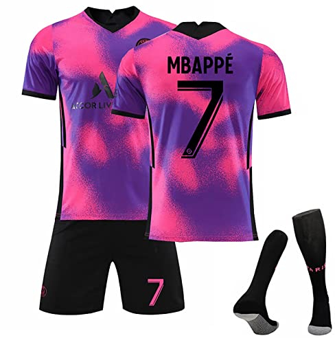 Generisch PSG Hause/Auswärts Fußball Trikots Shorts und Socken Set, Erwachsene/Kinder Fussball Jersey Trainingsanzug, PSG Trikot für Junge Herren