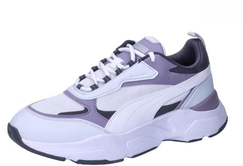PUMA Damen Cassia Sneaker, Silver Mist White-Galactic Gray-Pale Plum Silver, 40 EU