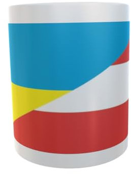 U24 Tasse Kaffeebecher Mug Cup Flagge Ukraine-Österreich
