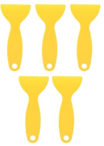 5 Pcs 3D Printer Scraper, Resin Removal Scraper Plastic Spatula for 3D Printing, 3D Printer Tools, for WANHAO D8, for for Nova, Yellow