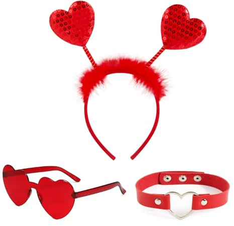BOFUNX Damen Valentinstag Accessoires (Rot)