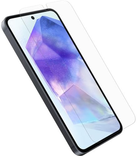 Otterbox Protecteur d'écran Glass pour Samsung Galaxy A55 5G, Verre trempé, protection contre les rayures, protection contre les chutes pour une protection contre les éclats, Livré sans emballage