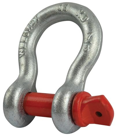 Husar Winch Manille de treuillage 6,5T | Charge 6500 kg | Construction en Acier inoxydable Extra Forte | Connexions pour Courroies, Cordes, Chaînes et Applications Tout-Terrain