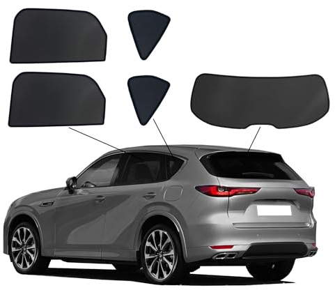 Premium SunClip Auto Sicht- & Sonnenschutz kompatibel mit Mazda CX-60 2022- INKL Tasche