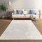 Taracarpet Weicher Kurzflor Designer Teppich in Hasenfell-Optik Supersoft ideal fürs Wohnzimmer Schlafzimmer und Kinderzimmer Kreise Creme 160x230 cm