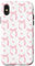 Aesthetic Pink Ribbons and Bows in Watercolor Case for iPhone X/XS