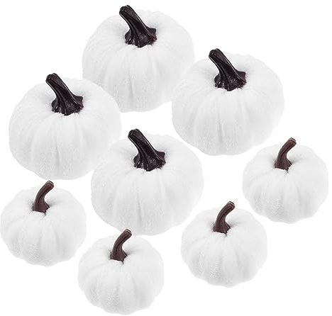 CIYODO 8 Stück Kürbis Für Halloween Dekor Halloween Kürbis Dekor Künstliche Kürbis Dekoration Schäume Kürbisse Dekorative Kürbis Schäume Kürbis Dekor Halloween Dekoration