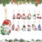 MHwan 12 Stück Doppelseitiger 5D Diamond Painting Weihnachten Anhänger, glänzend exquisit, Diamond Painting Adventskalender, Kann an Weihnachtsbäumen, Geschenkboxen, Grußkarten aufgehängt Werden