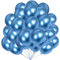 KOBOKO Luftballons Blau, 50 Stück 12 Zoll Blaue Luftballons Metallic, Ballons Blau Geburtstagsdeko, Ballon Metallic Blau Hochzeitsdeko, Helium Ballon für Geburtstag Babyshower Hochzeit Party Deko